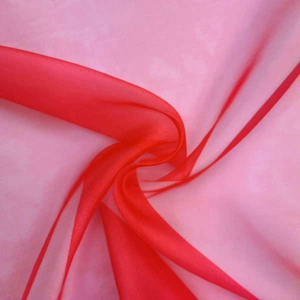 Plain Dyed Organza Red